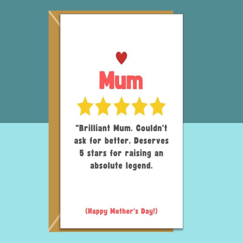 Funny Mother's Day Card for Mum - Ideal for your mum on Mothers Day - Cheeky Greetings Card