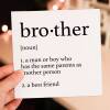 Dictionary definition of brother cute, heartfelt, sweet, best friend birthday card from sister, sibling (Size A6/A5/A4/Square 6x6") - A6: Single card