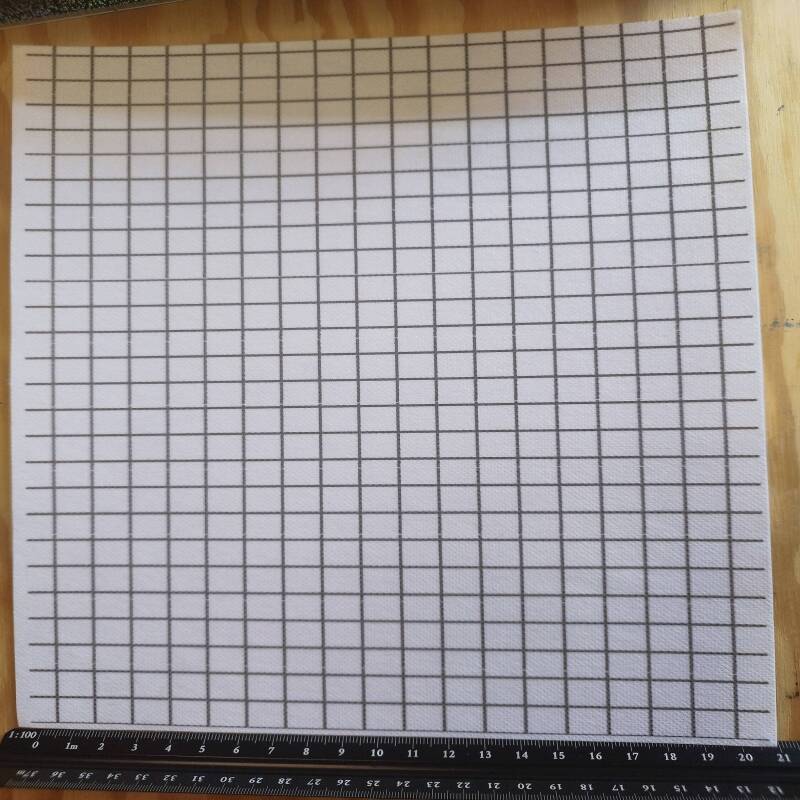 Large Washable Sashiko Transfers | Stitching Grid | Circles - 1