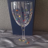 Hand Painted Rainbow Love Heart Champagne Prosecco Glasses