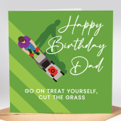 Dad Birthday Day Card, Funny Gardening  Dad Card