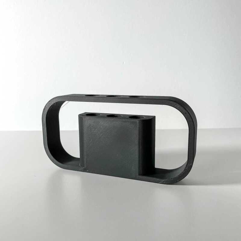 The Ilios Pen Holder | Desk Organiser and Pencil Cup Holder - Black