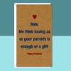 Funny Personalised Birthday Card for Son or Daughter - Ideal customisable son or daughter birthday card