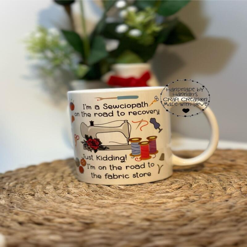 Stitch & Sip in Style: Unique Handmade Sewing Mug
