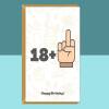 Funny 19th Birthday Card - For Him or For Her - Ideal for brother, sister, friend, or anyone turning 19 years old - Can be personalised - Blank inside