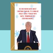 Funny Christmas Card - Trump - Personalised - For Him or For Her - Cheeky - Hilarious Political Card