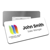 Your Business Logo Personalised Professional Name Badge Aluminium Custom Company
