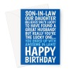 Son-In-Law Birthday Card - Funny Card From Awesome In-Laws - A5 Portrait - 1 Card