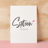 Sixteen Year Anniversary Card For Husband 16 Year Anniversary Card Boyfriend or Girlfriend Wedding Anniversary Card For Wife