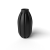 The Akin Vase, Modern and Unique Home Decor for Dried and Preserved Flower Arrangement - Black