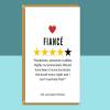 Funny Fiance Birthday Card - For Him - Personalised if required - For Fiance on his birthday - the duvet stealer - Adult - Cheeky Card - Blank inside - Regular