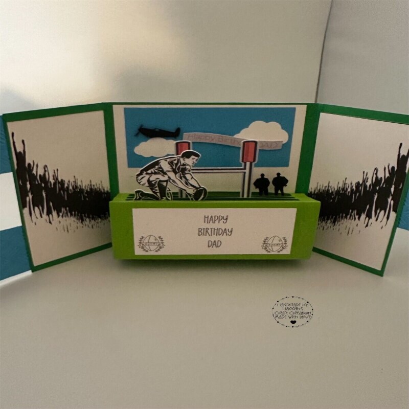 Handmade Rugby Pop Up Card - Father’s Day