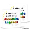 Personalised I Used to work with ABSOLUTE LEGENDS Coaster - Funny New Job Gift, Congratulations, Leaving Job, Office Colleague Co-worker - Single Coaster