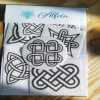Stick & Stitch Celtic Knot Design Set of Washable Transfers