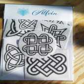 Stick & Stitch Celtic Knot Design Set of Washable Transfers