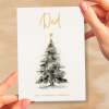 Christmas Card For Dad Card For Him Xmas Card for Dad Luxury Card For Dad Christmas Card for Loved One Dad Card Christmas Tree Card - Large (5x7) / Blank Message