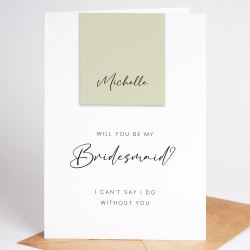 Bridesmaid proposal card, Will you be my Bridesmaid Proposal Card - A6 - 4.1" x 5.8"