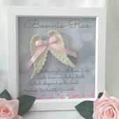 Personalised baby loss box frame, angel baby memorial frame, baby loss gift