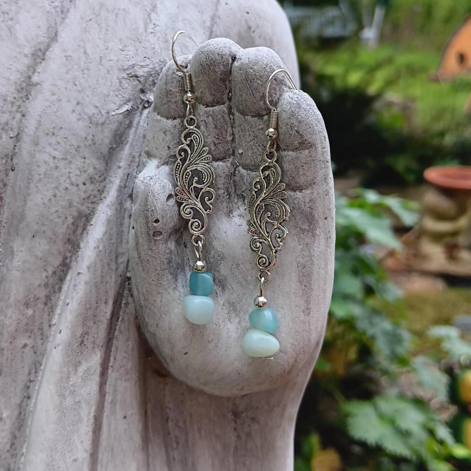 Amazonite Earrings - Sheilding