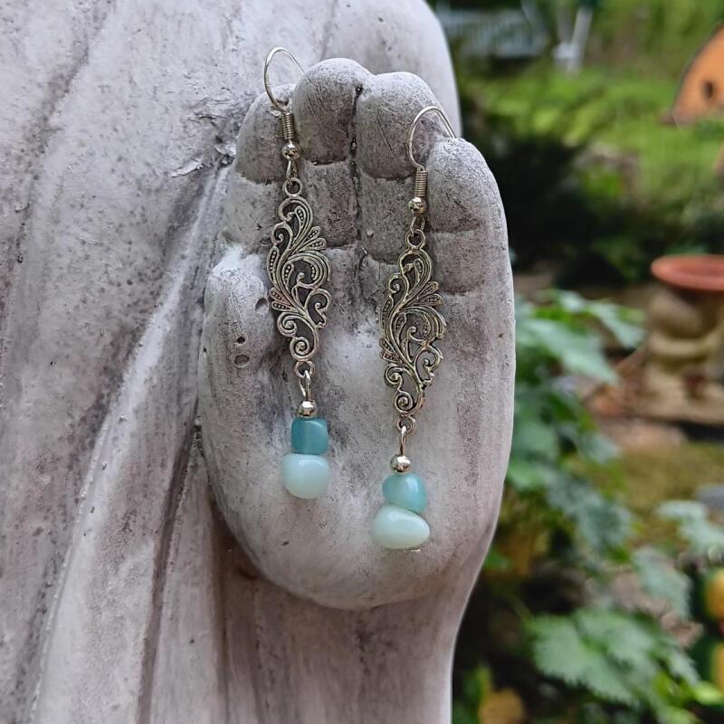 Amazonite Earrings - Sheilding