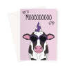 Moody Cow Birthday Card - A5 Portrait - 1 Card