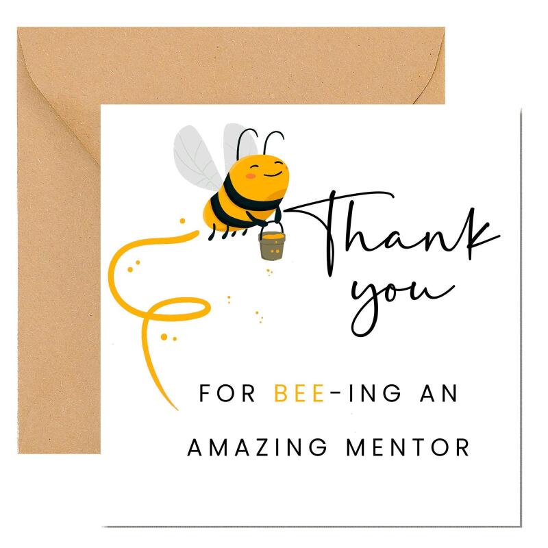 Thanks For BEEing Such A Wonderful Mentor | placement card, nursing placement, student placement, uni placement thank you card Mentor Card