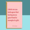 Funny Friend Birthday Card - Personalised - For Him or For Her - Pink Card - For Bestie - Blank inside