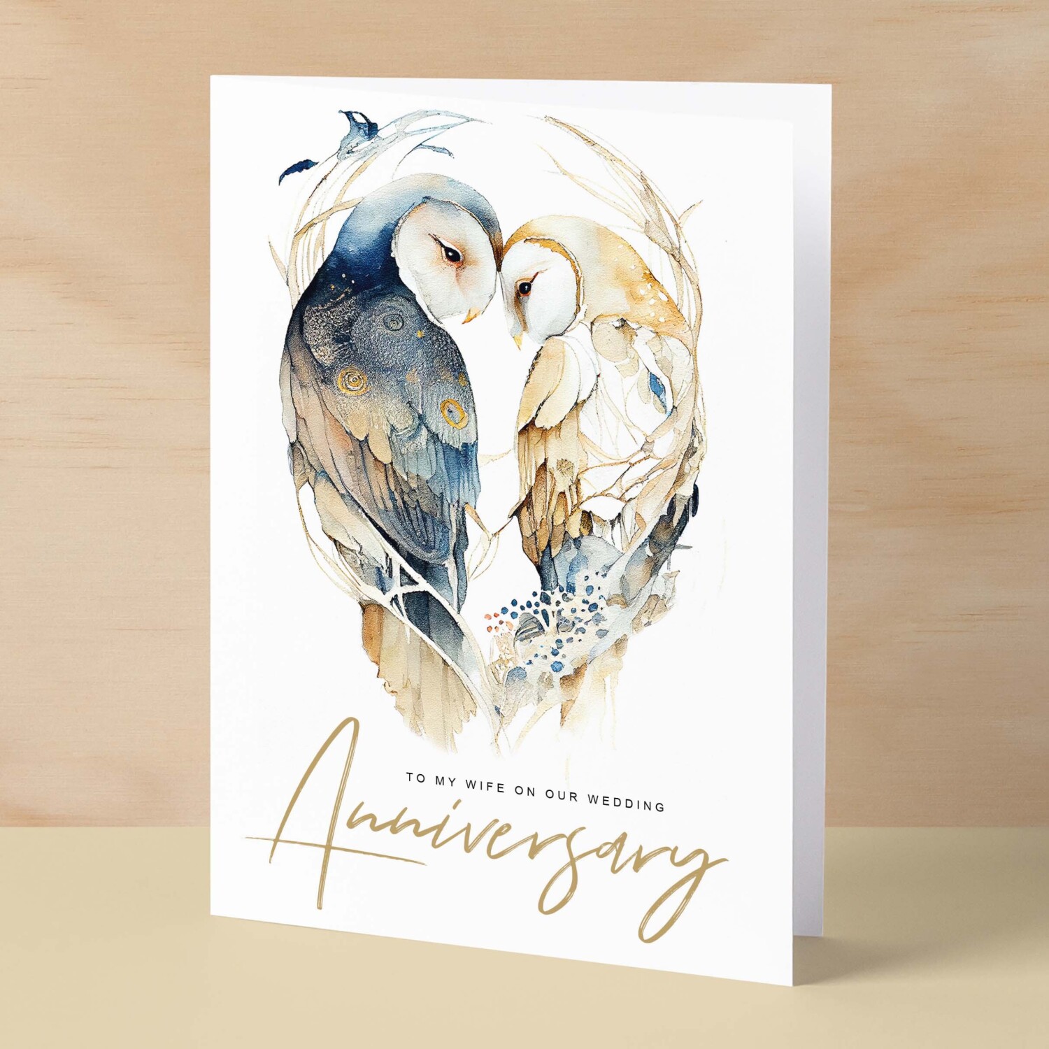 Anniversary Card For Wife Anniversary Card To My Wife Wedding Anniversary Card For Her Wife Anniversary Card - Small (4x6) / Blank Message