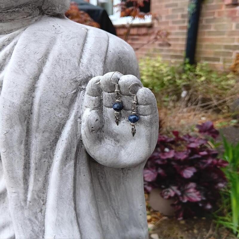 Sodalite Earrings - Self-Acceptance