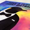 Have a flippin' great birthday penguin in clothes rainbow birthday card for children, niece, nephew (Animalyser) (Size A6/A5/A4/Square 6x6") - A6: Single card