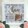 Personalised pet loss box frame,cat loss frame,cat memorial frame,dog loss frame - Without lights - Without  crystals