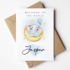 New baby card - Welcome To The World New Baby Boy Card - A6 - 4.1" x 5.8"