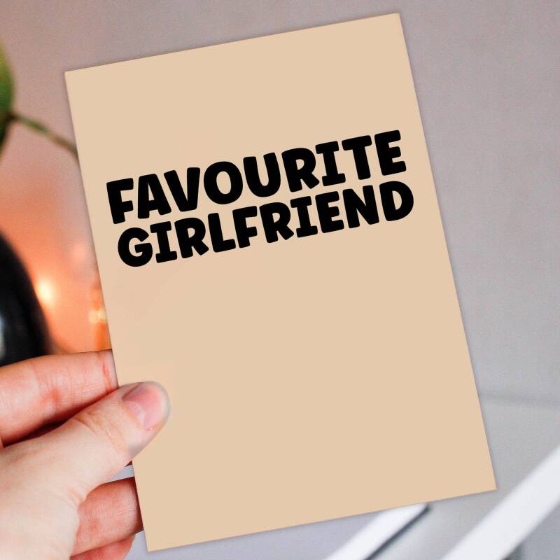 Funny favourite wife, husband, boyfriend, girlfriend Valentine's Day, Valentines, anniversary, love card (Size A6/A5/A4/Square 6x6") - A6: Single card - Blue