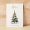 Christmas Card For Mum and Dad Card For Mum Xmas Card for Dad For Christmas Card for Loved One Mum and Dad Card Christmas Tree Card - Large (5x7) / Blank Message