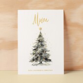 Christmas Card For Mum and Dad Card For Mum Xmas Card for Dad For Christmas Card for Loved One Mum and Dad Card Christmas Tree Card