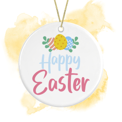 Easter Ceramic Hanging Decoration - Happy Easter