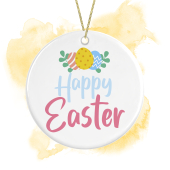 Easter Ceramic Hanging Decoration - Happy Easter