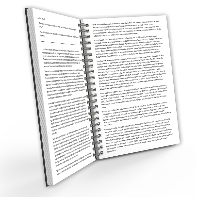 Wire Document Binding - Custom Printed Documents - Small - A5 Book