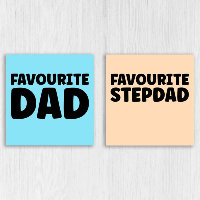 Funny favourite person birthday card for mum, dad, brother, sister, wife, husband, auntie, uncle, niece, nephew (Size A6/A5/A4/Square 6x6") - A6: Single card - Blue