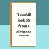 Funny 36th Birthday Card - Personalised inside if required - For Him or For Her - Perfect greetings card for someone turning 36 years old