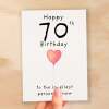 70th Birthday Card for Her Birthday Card Wife 70th Birthday Card For Sister Birthday Card 70 th Birthday Card For Friend - Small (4x6) / Blank Message