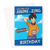 Grandson Birthday Card - Anime Boy - A5 Portrait - 1 Card