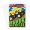 Monster Truck Card For 3 Year Old Nephew - A5 Portrait - 1 Card