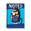 Cute Anime Girl Notebook - A5 - Lined