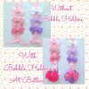 Personalised bow holder, Flopsy bow holder, Flopsy clip holder,Flopsy room decor - Pink (shown in pic 1) - No bobble clips