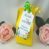 6 Personalised Wild One Favour Tags,Baby Safari Party Bag Tags,1st Birthday Tags