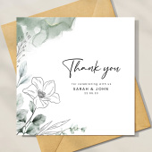 Thank you for celebrating with us Personalised Wedding Cards inc. envelopes - Folded - Personalised,Wedding Thank You Cards. Thank You Cards