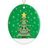 Cute Christmas Tree Decoration - white