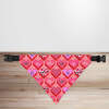 Valentine's Day Pink Retro Candy Hearts Dog/Puppy Bandana - Small - 12x17cm (Strap: 25mm - 40mm)