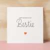 Best Friend Birthday Card Bestie Card for Best Friend Greeting Card Special Best Friend Birthday Gift Heartfelt Message Card for Her - Large (5x7) / Blank Message